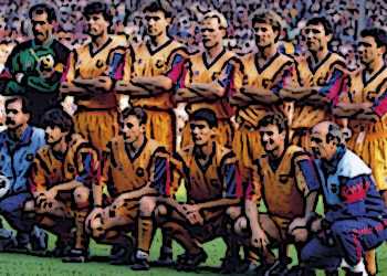 European Cup 1992  Champion - Barcelona football squad from Spain