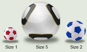 The size 1 & 2 soccer balls, also called mini-ball, are often given to toddlers
