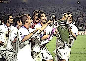 1998  UEFA Champions League winner, Real Madrid form Spain