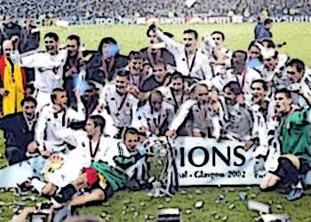 Real Madrid of Spain once again captured the UEFA Champions League trophy in 2002