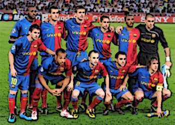 Spanish soccer team, Barcelona became the 2009 UEFA Championship League best football squad