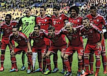 UEFA Champion League  2013 winner - German top football squad Bayern Munich